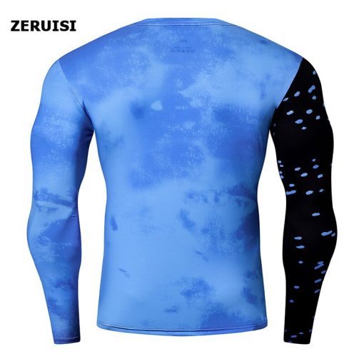 Compression Quick dry T-shirt Men Running Sport Skinny Long Sleeve Shirt Male Gym Fitness Bodybuilding Workout Tops Clothing 3