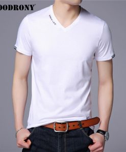 COODRONY Brand T Shirt Men Classic Casual V-Neck T-Shirt Streetwear Mens Clothing 2020 Summer Soft Cotton Tee Shirt Homme C5076S 7