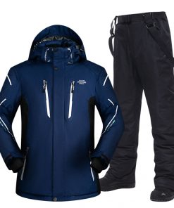 Plus Ski Suit Men Large Super Warm Waterproof Windproof Winter Snow Snowboard Suit Winter Skiing and Snowboarding Jacket Brands 9