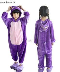 Kigurumi Unicorn Pajamas set Kids Winter Stitch Onesies Cosplay Children Pyjamas Boys Girls Flannel Pijamas Set Animal Sleepwear 30