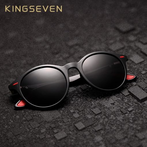 KINGSEVEN TR90 Vintage Men Sunglasses Polarized Oval Frame Sun glasses Women Men Unisex Night Vision Goggles Oculos De Sol 1