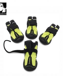 Truelove Pet Shoes Boots Waterproof for Dogs with Reflective Rugged Anti-Slip Sole 4PCS TLS4861 1