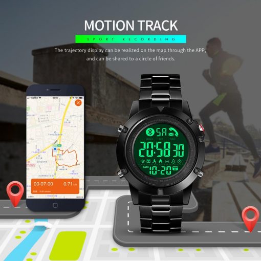 SKMEI Smart Fashion Sports Watch Men Life Waterproof No Charge Endurance Ability Bluetooth Motion Track reloj inteligente 1500 4