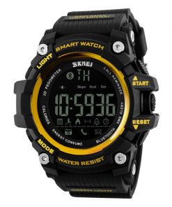 SKMEI Outdoor Sport Smart Watch Men Bluetooth Multifunction Fitness Watches 5Bar Waterproof Digital Watch reloj hombre 1227/1384 9