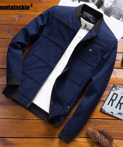 Mountainskin Spring Jackets Mens Pilot Bomber Jacket Male Fashion Baseball Hip Hop Coats Slim Fit Coat Brand Clothing SA679 2