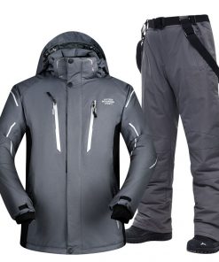 Plus Ski Suit Men Large Super Warm Waterproof Windproof Winter Snow Snowboard Suit Winter Skiing and Snowboarding Jacket Brands 16