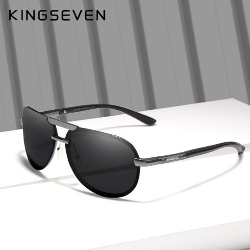 KINGSEVEN BRAND DESIGN New Polarized Rimless Sunglasses Men Women Driving Pilot Frame Sun Glasses Male Goggle UV400 Gafas De Sol 5