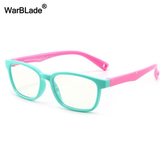 WarBLade Anti blue Light Kids Glasses Children Silicone Optical Frame Eyeware Boy Girls Computer Transparent Blocking Eyeglasses 5