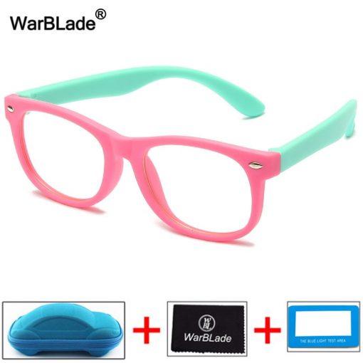 WarBLade Kids Anti Blue Light Blocking Glasses Children Optical Frame Eyeglasses Boys Girls Computer Transparent Eyewears UV400 2