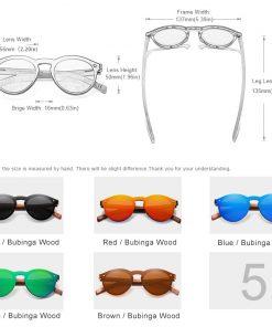 Custom LOGO Natural Wooden Sunglasses KINGSEVEN Bubinga Men's Polarized Glasses Wooden Fashion Sun Glasses Original Accessories 2