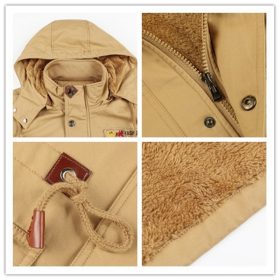 Mountainskin Men's Winter Fleece Jackets Warm Hooded Coat Thermal Thick Outerwear Male Military Jacket Mens Brand Clothing SA600 6