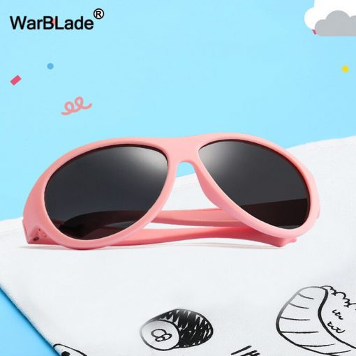 WarBlade Cute Children Polarized Sunglasses Silicone Safety Kids Sun Glasses Girls Boys Baby Glasses UV400 Eyewear Gafas de sol 6