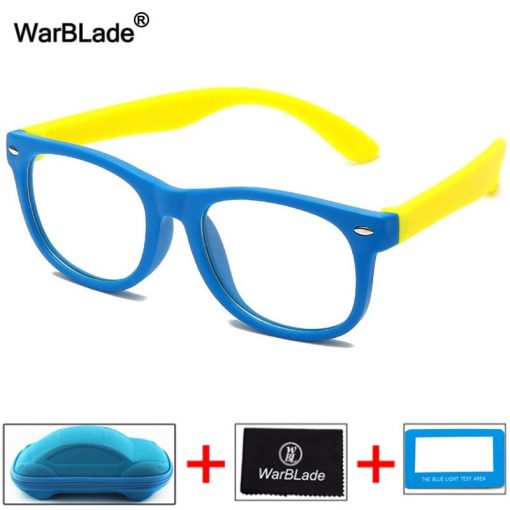 WarBLade Kids Anti Blue Light Blocking Glasses Children Optical Frame Eyeglasses Boys Girls Computer Transparent Eyewears UV400 1