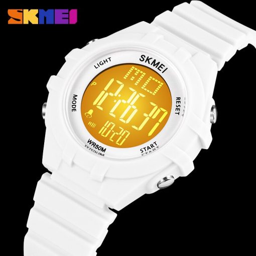 SKMEI LED Display Digital Kids Watches Soft Sport Boyes Girls Wristwatch Shockproof Waterproof Children Watch montre enfant 1716 4