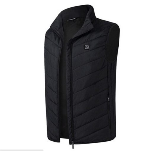 BOLUBAO Fashion Brand Men Heating Vest Coats Winter New Men Casual Cotton Vest Jacket Tops Smart USB Charging Vest Coat Male 3
