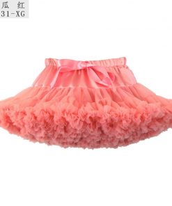 1-10Y Girls Tutu Skirt Ballerina Pettiskirt Layer Fluffy Children Ballet Skirts For Party Dance Princess Girl Tulle Miniskirt 12