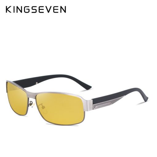 KINGSEVEN Night Vision Sunglasses Men Goggles Yellow Driving Eyewear Man Polarized Sun glasses for Night gafas de sol 3