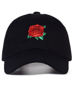 VORON 2017 New Hot Fashion Roses Men Women Baseball Caps Spring Summer Sun Hats for Women Solid Snapback Cap Wholesale Dad Hat 1