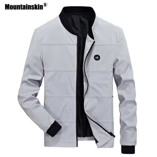 Mountainskin Spring Jackets Mens Pilot Bomber Jacket Male Fashion Baseball Hip Hop Coats Slim Fit Coat Brand Clothing SA679 4