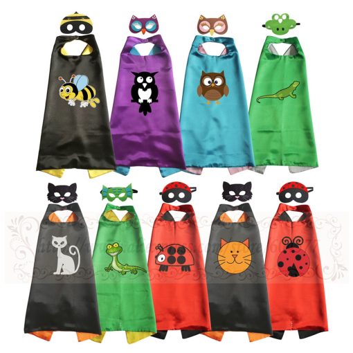 Animal Costumes Christmas Costume Halloween Costumes Superhero Cape with Masks for Kids Birthday Party 1