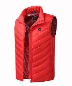 BOLUBAO Fashion Brand Men Heating Vest Coats Winter New Men Casual Cotton Vest Jacket Tops Smart USB Charging Vest Coat Male 10