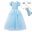 Little Girls Blue Cinderella Dress Up Children Puff Sleeve Elegant Prom Party Dress Kids Girl Birthday Princess Costume 10