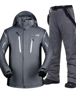 Plus Ski Suit Men Large Super Warm Waterproof Windproof Winter Snow Snowboard Suit Winter Skiing and Snowboarding Jacket Brands 1