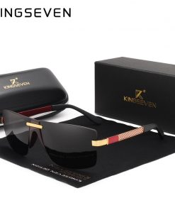 KINGSEVEN HD Polarized Sunglasses Men Rimless Luxury Brand Designer Gafas Masculino Polarizado oculos De Sol 1