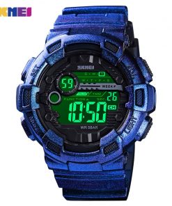 SKMEI Outdoor Sport Watch Men Multifunction 5Bar Waterproof PU Strap LED Display Watches Chrono Digital Watch reloj hombre 1243 16