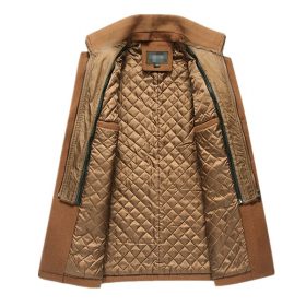 BOLUBAO Men Winter Wool Coat Men's Fashion Brand Comfortable Warm Thick Wool Blends Woolen Pea Coat Male Trench Coat Overcoat 6