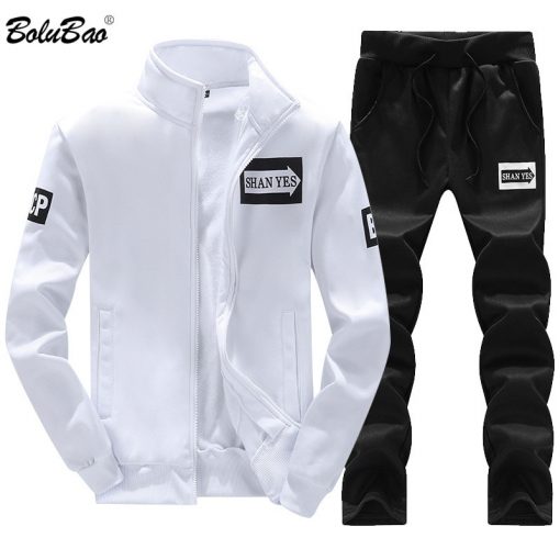 BOLUBAO 2020 Warm Tracksuit Zipper Hoodies Men's Sportswear Tracksuit Autumn Brand Sportsuits Fashion 2 Piece Mens Sets 1