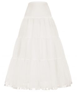 Long Petticoat Ruffled Crinoline Vintage Wedding Bridal Petticoat for Wedding Dresses Underskirt Rockabilly Tutu 2