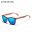 Genuine KINGSEVEN New Fashion Trend Design Women Sunglasses Men Gradient Multi Color Natural Wood Mirror Lens Sun Glasses Oculos 9