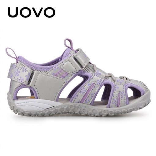UOVO New Arrival 2020 Summer Beach Sandals Kids Closed Toe Toddler Sandals Children Fashion Designer Shoes For Girls #24-38 4