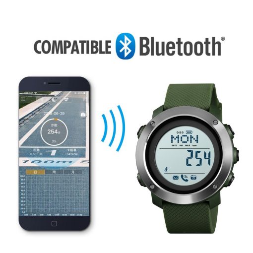 SKMEI Smart Watch Fashion Sport Men Watch Life Waterproof Bluetooth Magnetic Chargeing Electronic Compass reloj inteligent 1512 5