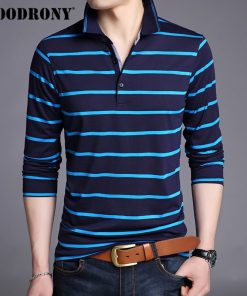COODRONY T Shirt Men Brand Clothes 2019 Autumn New Long Sleeve T-Shirt Men Cotton Tee Shirt Homme Casual Striped Tshirt Top 8614 2