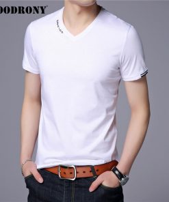 COODRONY Brand T Shirt Men Classic Casual V-Neck T-Shirt Streetwear Mens Clothing 2020 Summer Soft Cotton Tee Shirt Homme C5076S 2