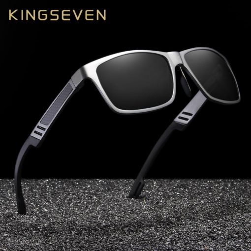 KINGSEVEN Brand New Polarized Sunglasses Men Unisex Metal Frame Driving Glasses Women Retro Sun Glasses Gafas 1