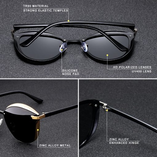 KINGSEVEN Cat Eye Sunglasses Women Polarized Fashion Ladies Sun Glasses Female Vintage Shades Oculos de sol Feminino UV400 4