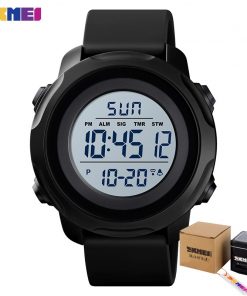 SKMEI Sport Digital Watch Men 2 Time Outdoor Wristwatches Mens Ladies Waterproof Count Down Alarm Clock reloj montre homme 1540 10