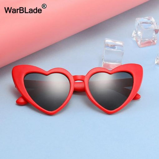 WarBLade New Children Sunglasses Kids Polarized Sun Glasses LOVE Heart Boys Girls Glasses Baby Flexible Safety Frame Eyewear 1