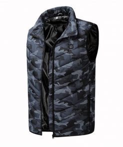 BOLUBAO Fashion Brand Men Heating Vest Coats Winter New Men Casual Cotton Vest Jacket Tops Smart USB Charging Vest Coat Male 9