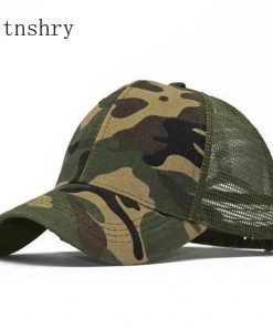 2019 new Camo Mesh Baseball Cap Men Camouflage Bone Masculino Summer Hat Men Army Cap Trucker Snapback Hip Hop Dad Hats Gorra 8