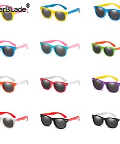 18Color Fashion Children Sunglasses Boys Girls Kids Polarized Sun Glasses TR90 Silicone Safety Glasses Baby Eyewear UV400 Oculos 1
