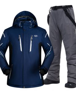 Plus Ski Suit Men Large Super Warm Waterproof Windproof Winter Snow Snowboard Suit Winter Skiing and Snowboarding Jacket Brands 8