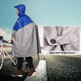 QIAN Impermeable Raincoat Women/Men Outdoor Rain Poncho Backpack Reflective Design Cycling Climbing Hiking Travel Rain Cover 4