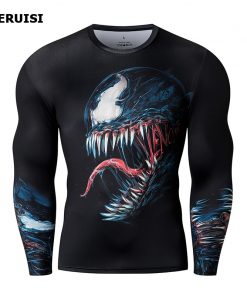 New Arrival 3D Printed T shirts Men Compression Shirt Costume Long Sleeve Tops For Male Fitness Hip hop Clothing 15