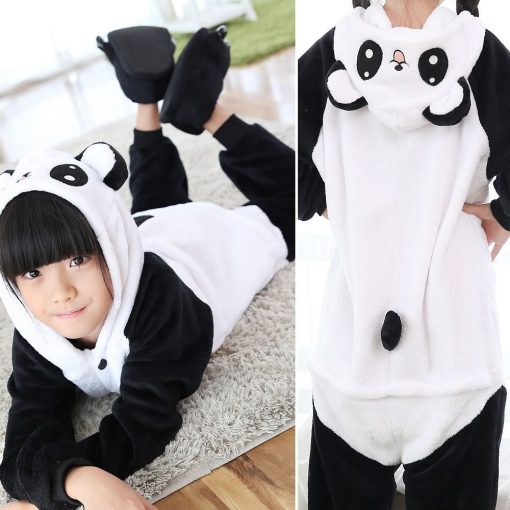 Kigurumi New Winter Unicorn Pajamas For Children  Animal Pyjamas Kids Panda Licorne Onesie Boys Girls Sleepwear Unicornio Jumpsu 4