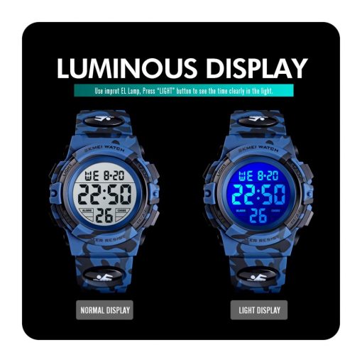 SKMEI Digital Kids Watches Sport Colorful Display Children Wristwatches Alarm Clock Boyes reloj Watch relogio infantil Boy 1548 6