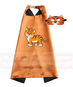 Animal Costumes Christmas Costume Halloween Costumes Superhero Cape with Masks for Kids Birthday Party 8